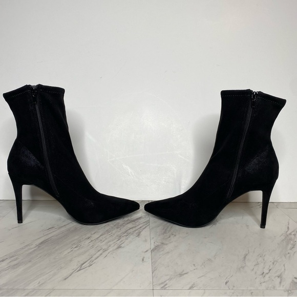 New! BP Braylee Black Shimmer Pointed Toe Bootie 10M - Picture 4 of 13